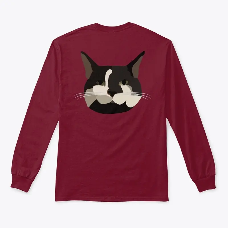 Capital Loss Cat/Logo Long Sleeve Tee